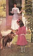 Thomas King Hanna Illustration for And Angels Came oil painting artist